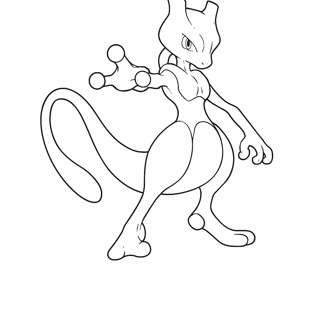 Mewtwo da colorare