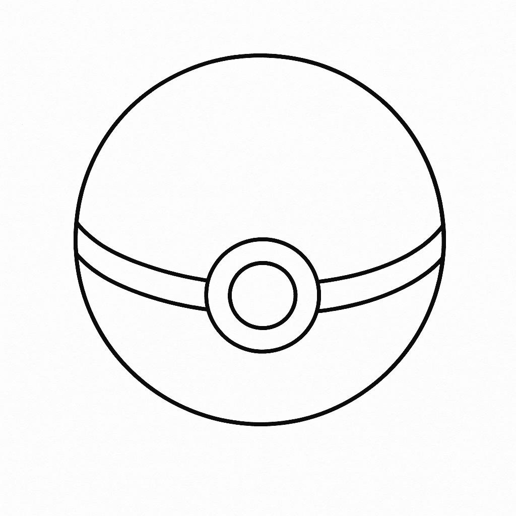Pokeball da colorare