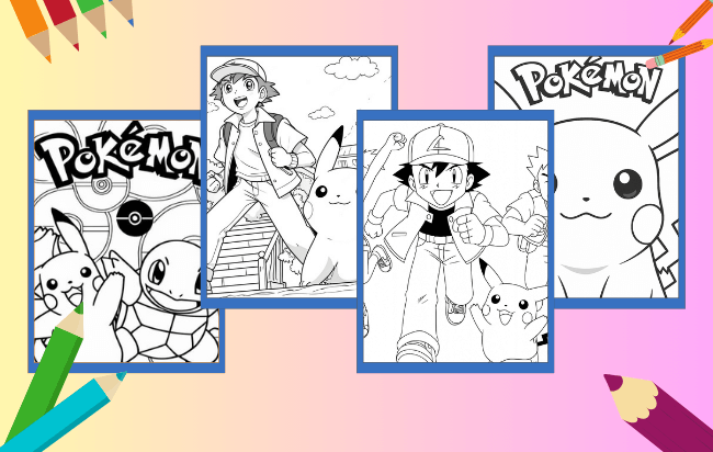 Pokemon da colorare