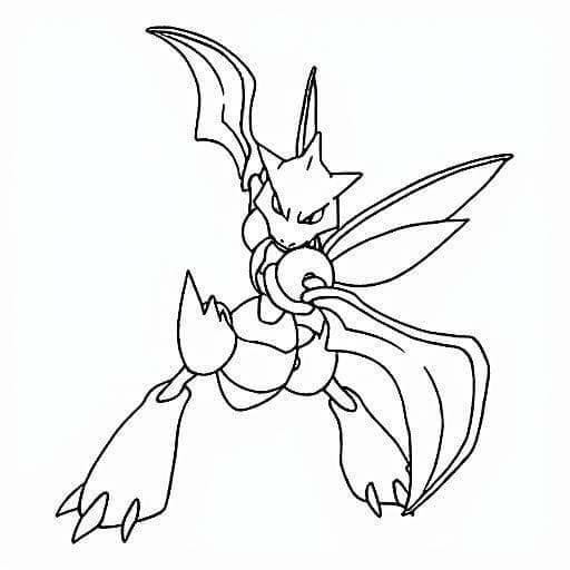 Scyther da colorare