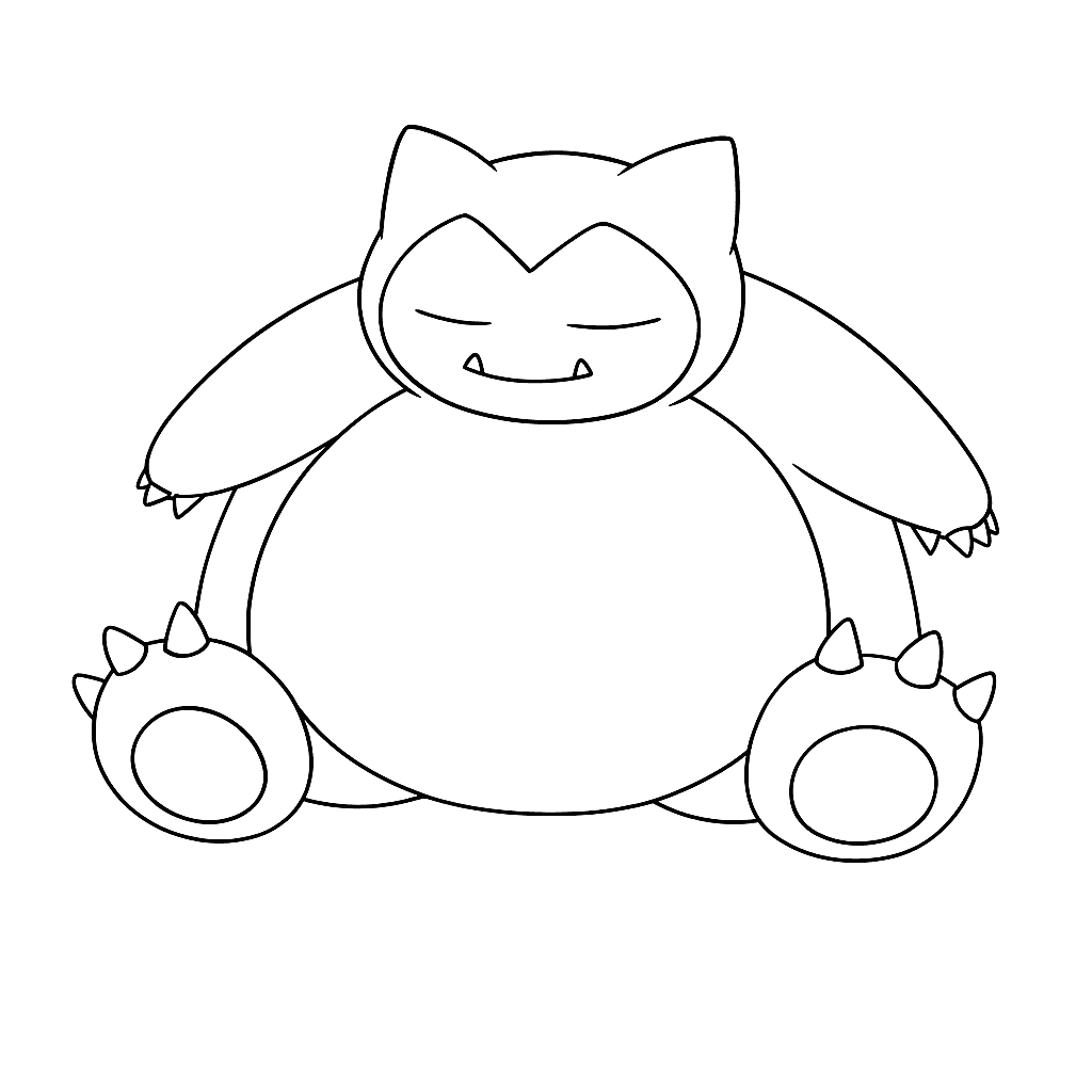 Snorlax da colorare