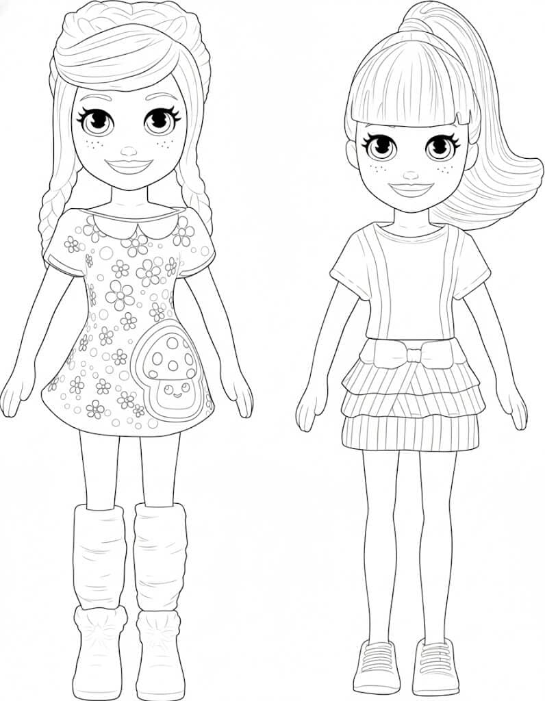 Polly Pocket da colorare
