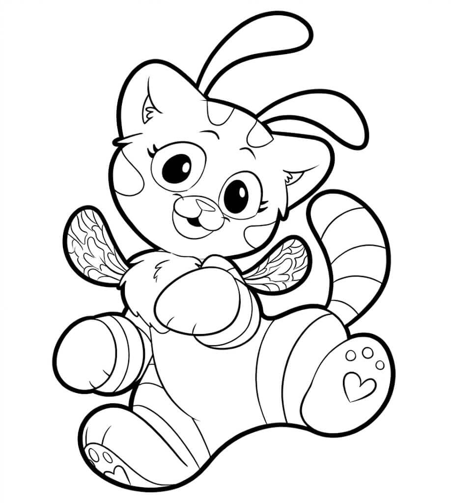 Cat-Bee da colorare