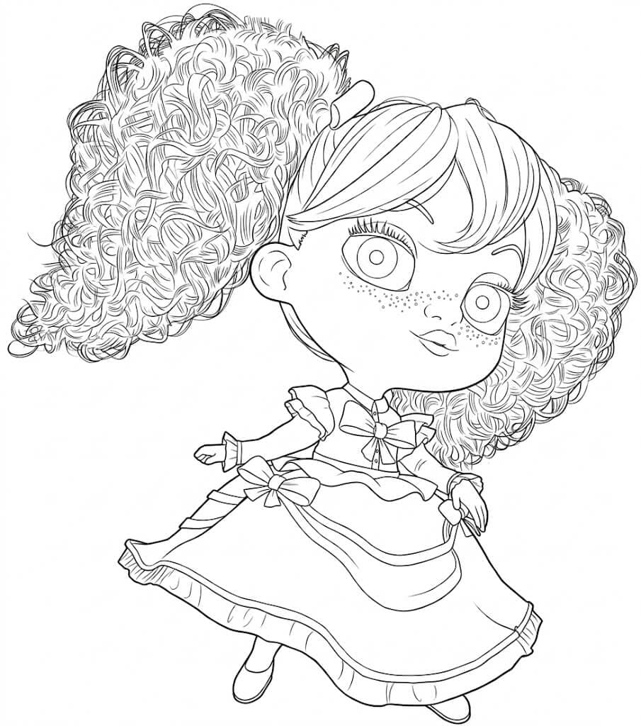 Personaggio di Poppy Playtime da colorare