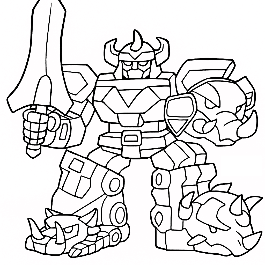 Megazord da colorare