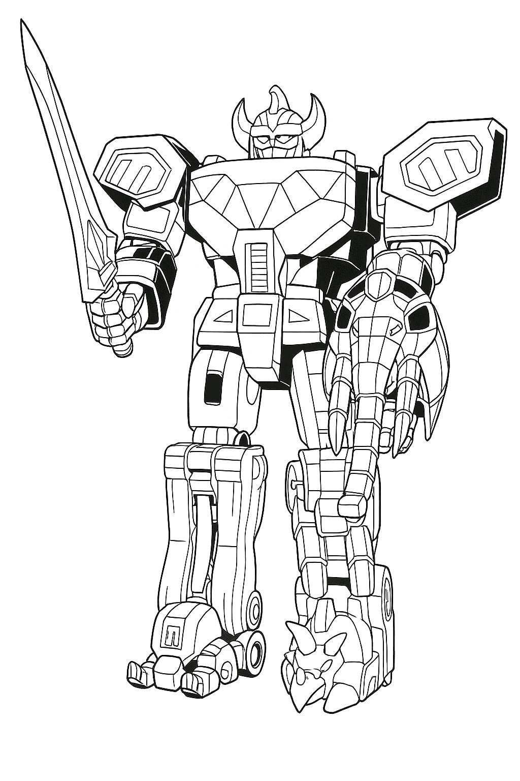 Omega Megazord da colorare