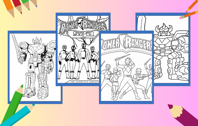 Power Rangers da colorare