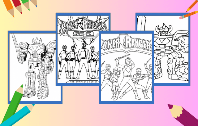 Power Rangers da colorare
