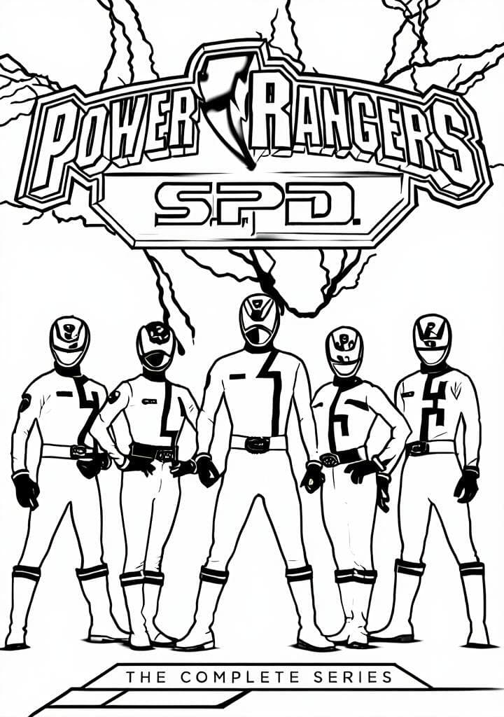 Power Rangers SPD da colorare