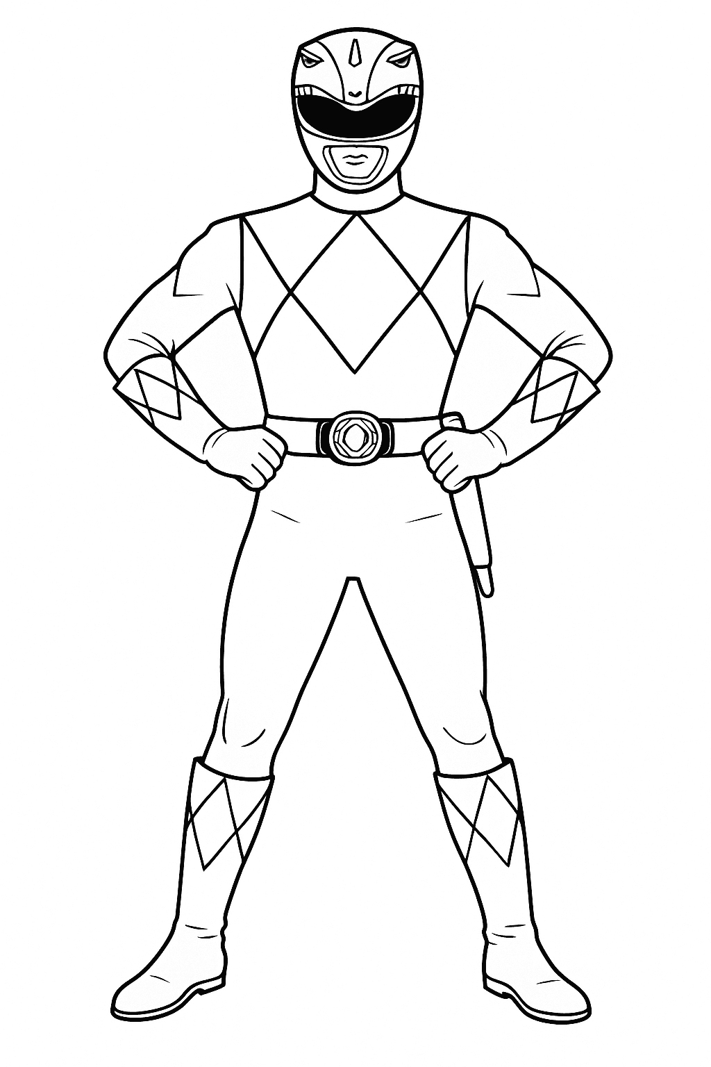 Ranger blu Billy da colorare