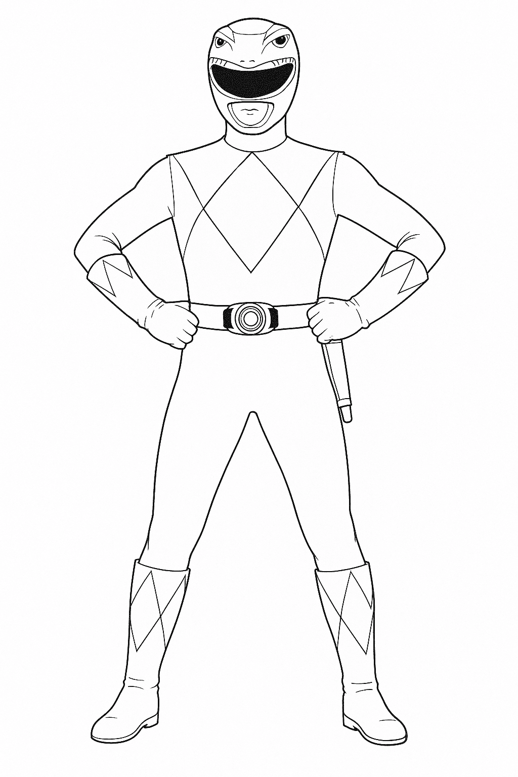 Ranger rosso Jason da colorare