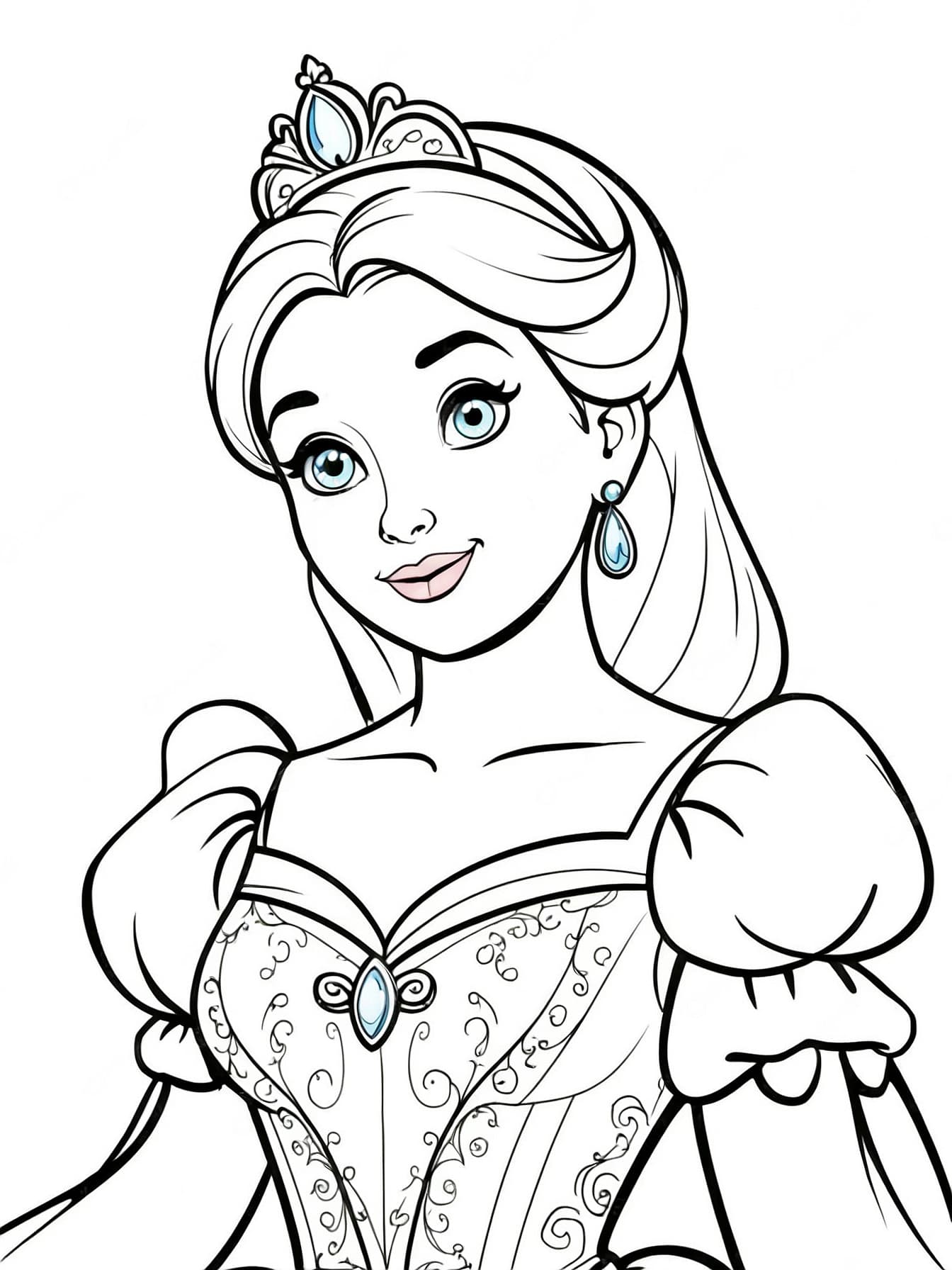 Cenerentola da colorare
