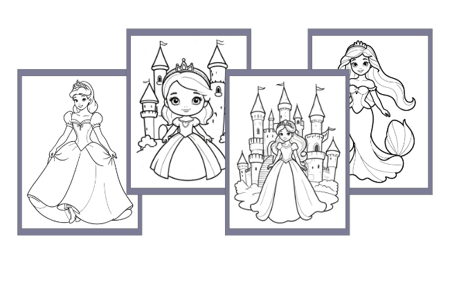 Principessa da colorare