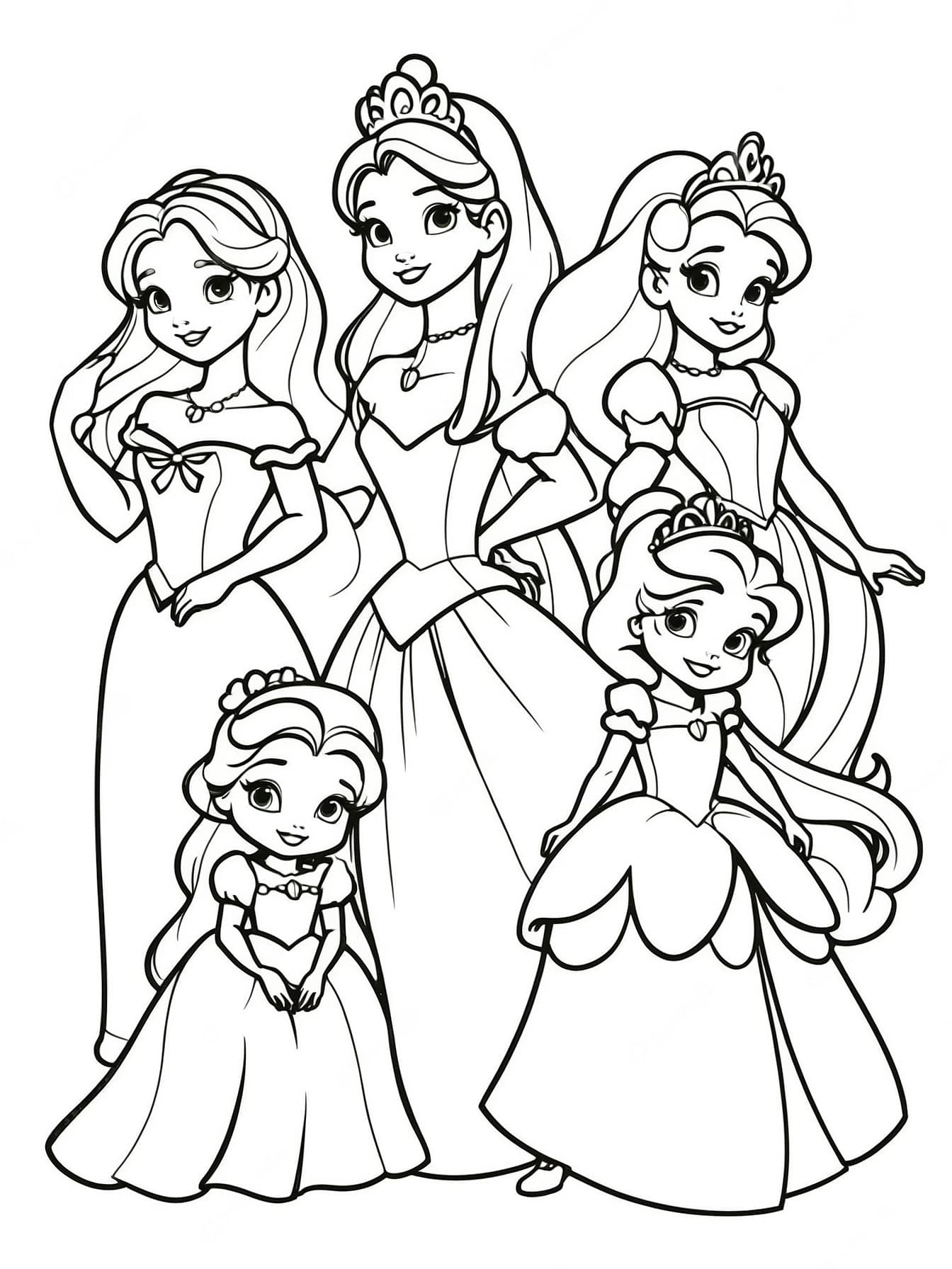 Principesse da colorare