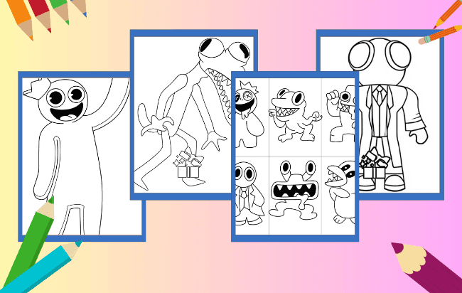 Rainbow Friends da colorare