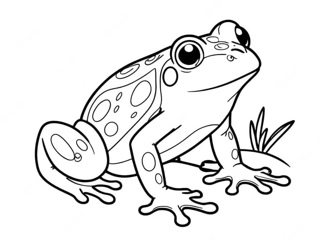Rana da colorare