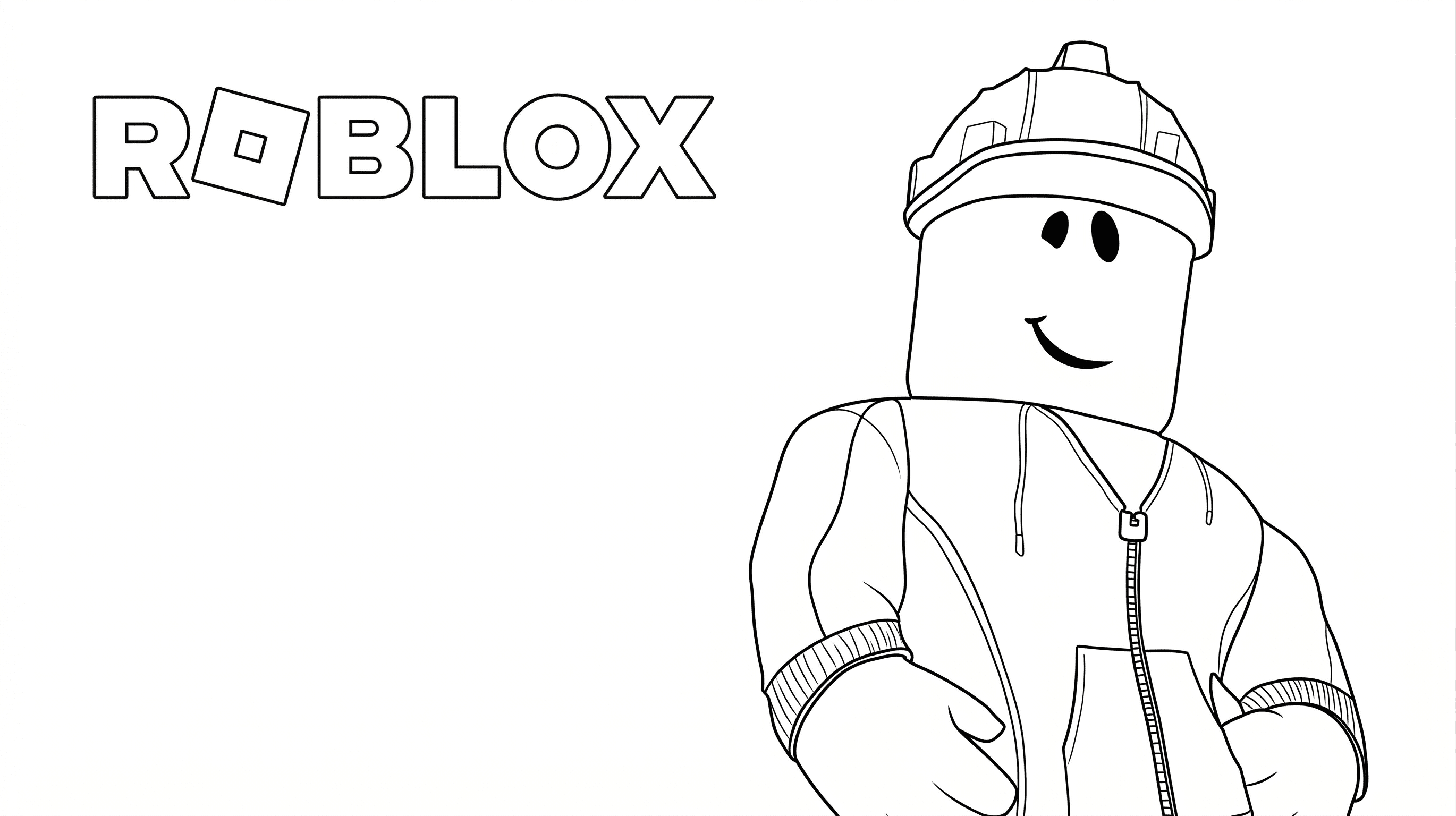 Copertina Roblox da Colorare