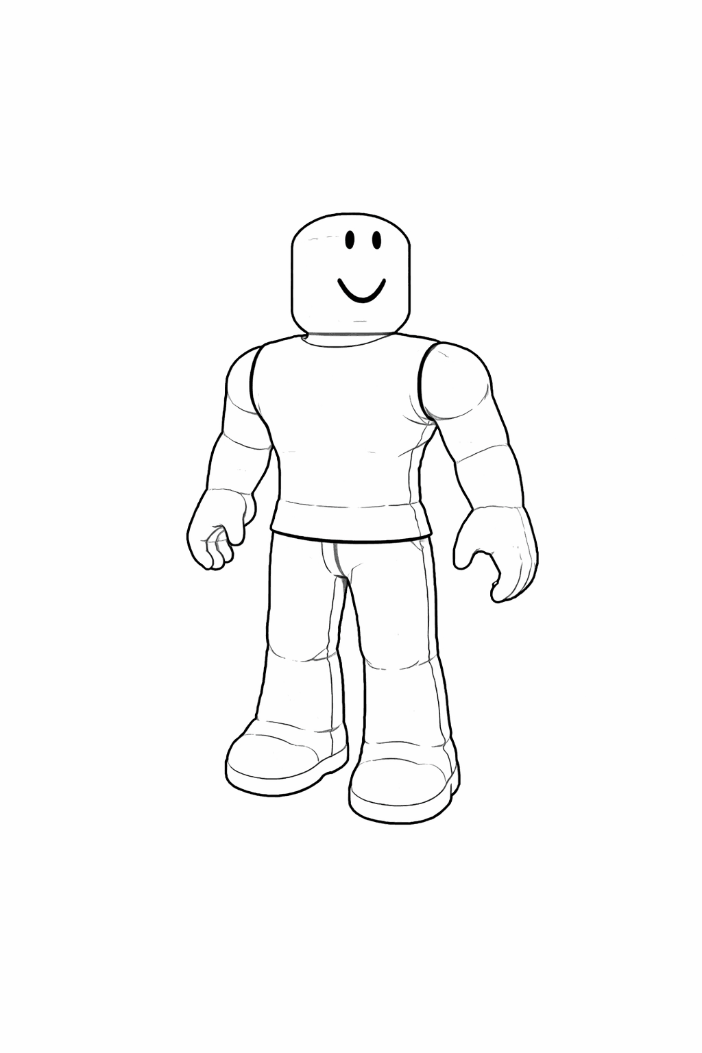 Ragazzo Roblox da Colorare