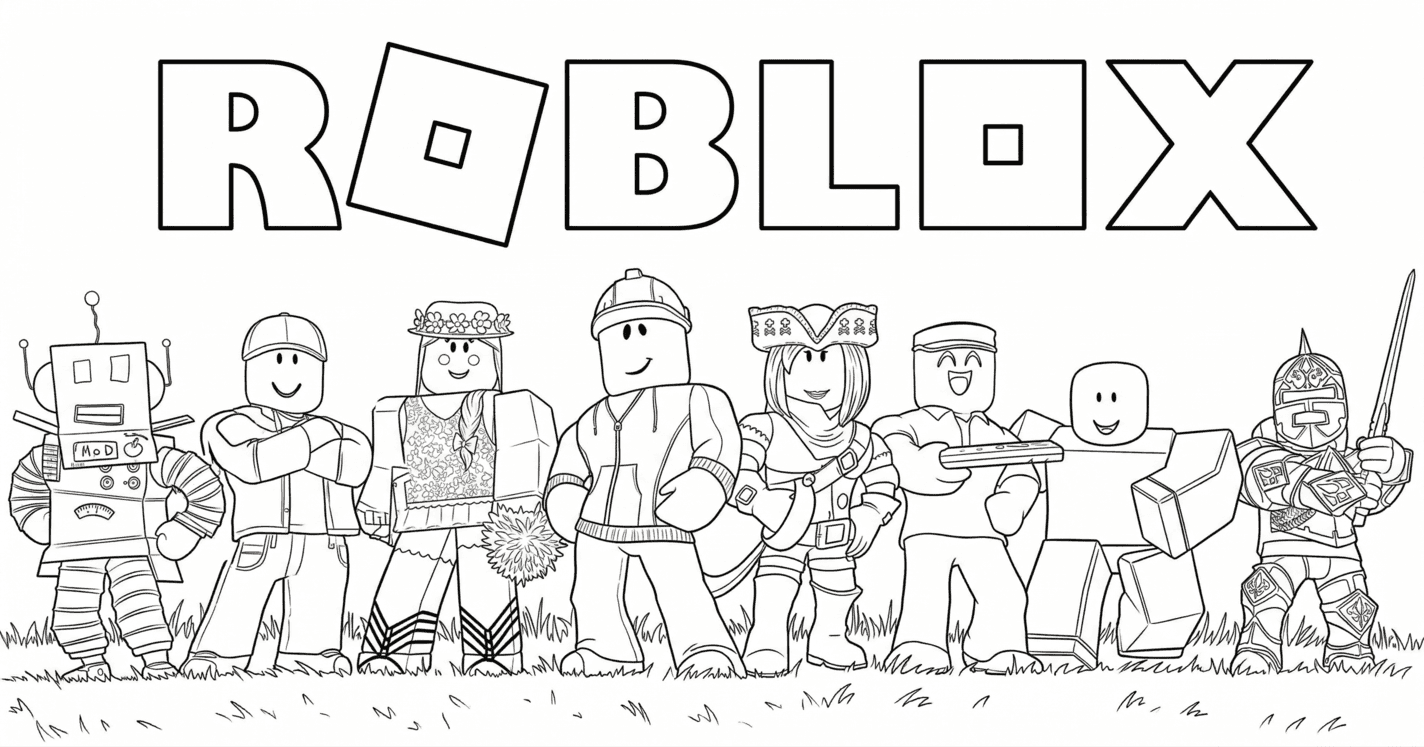 Roblox da Colorare