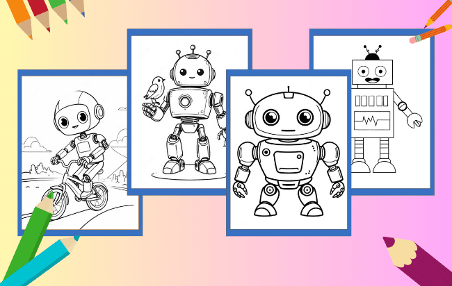 Robot da colorare