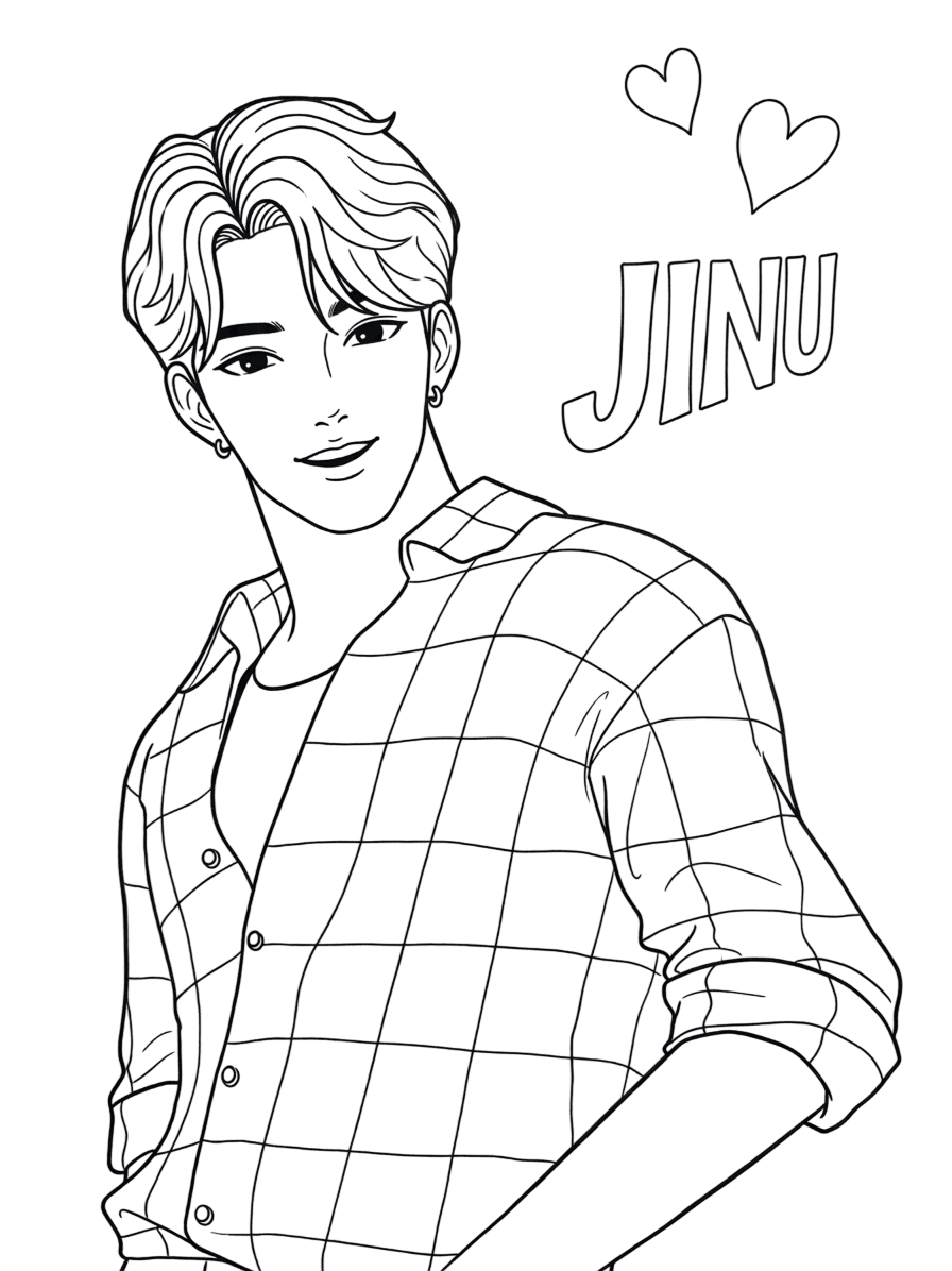 Jinu dei Saja Boys da colorare