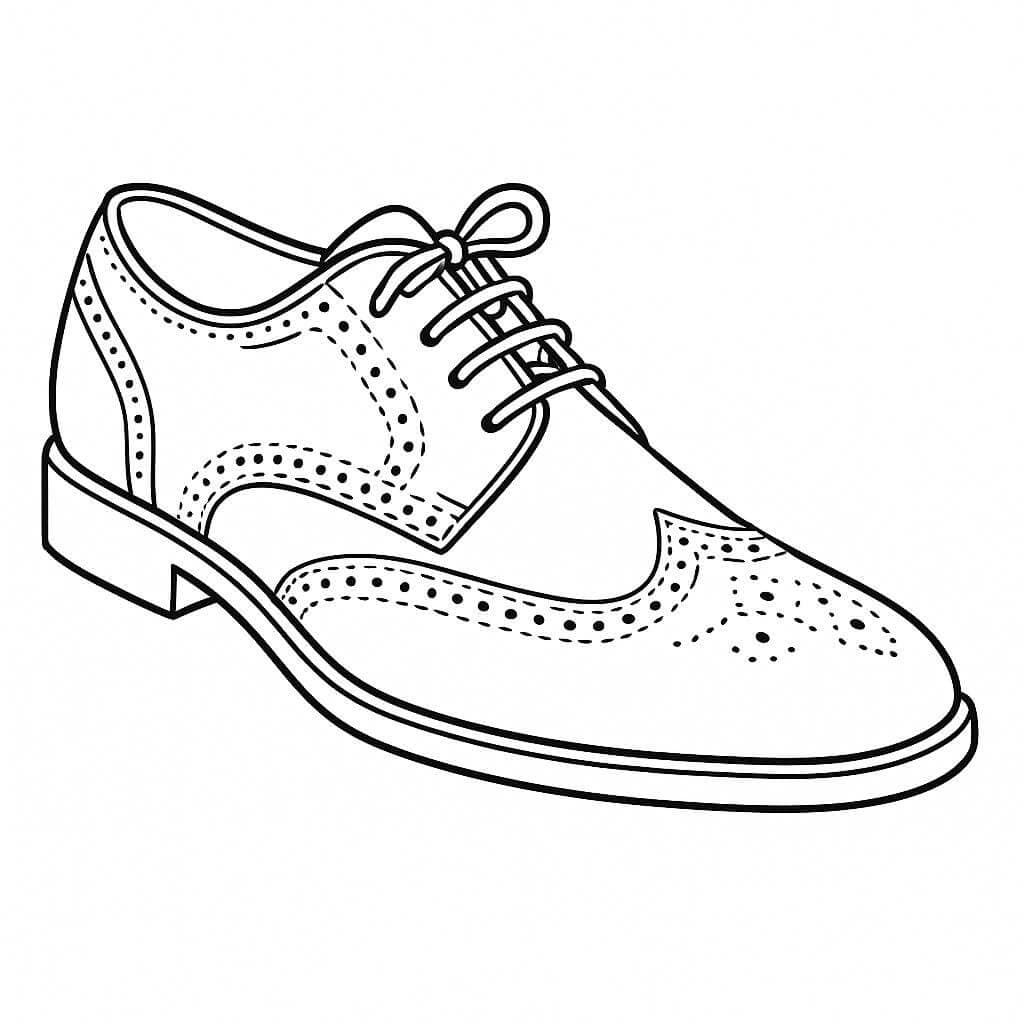Scarpa Oxford da uomo da colorare