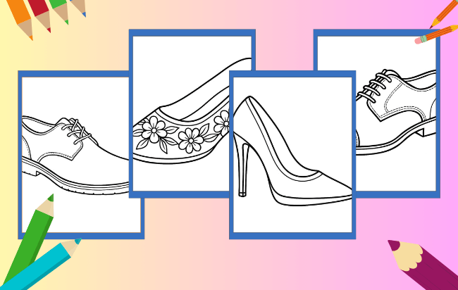 Scarpe da colorare
