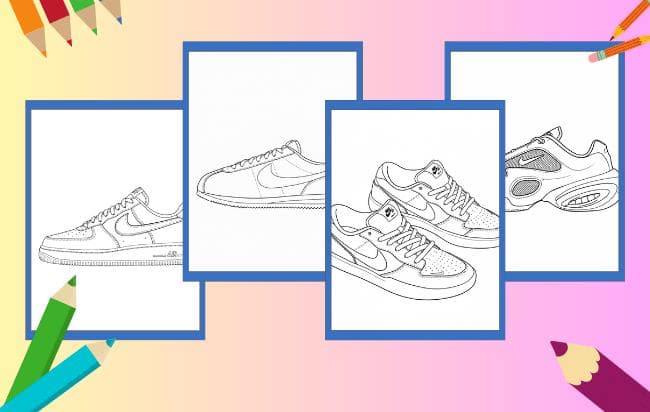 Scarpe Nike da Colorare