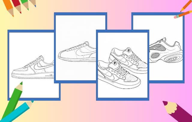 Scarpe Nike da Colorare