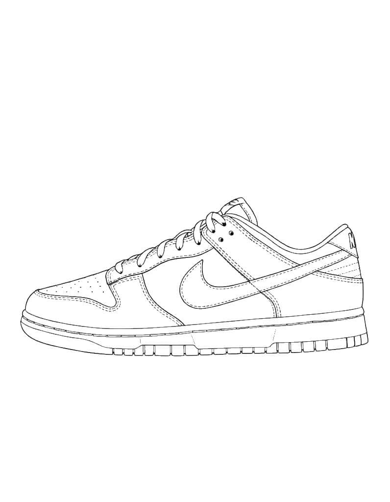 Sneaker Nike Dunk da Colorare