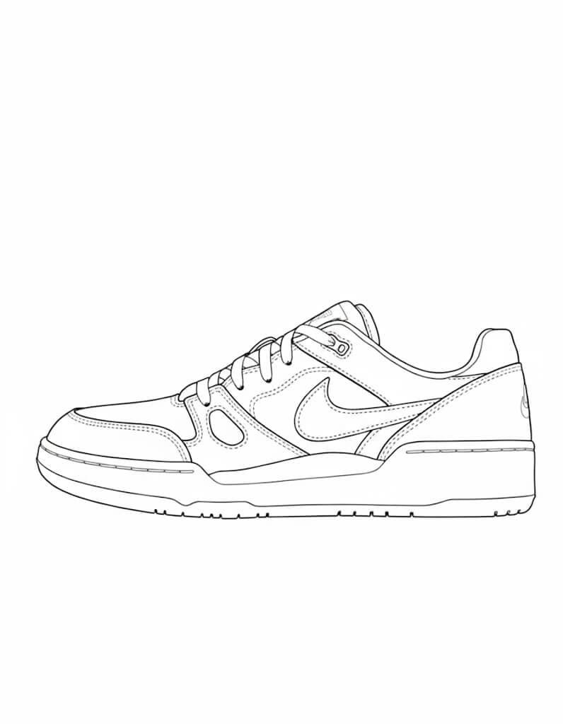 Sneaker Nike Full Force da Colorare