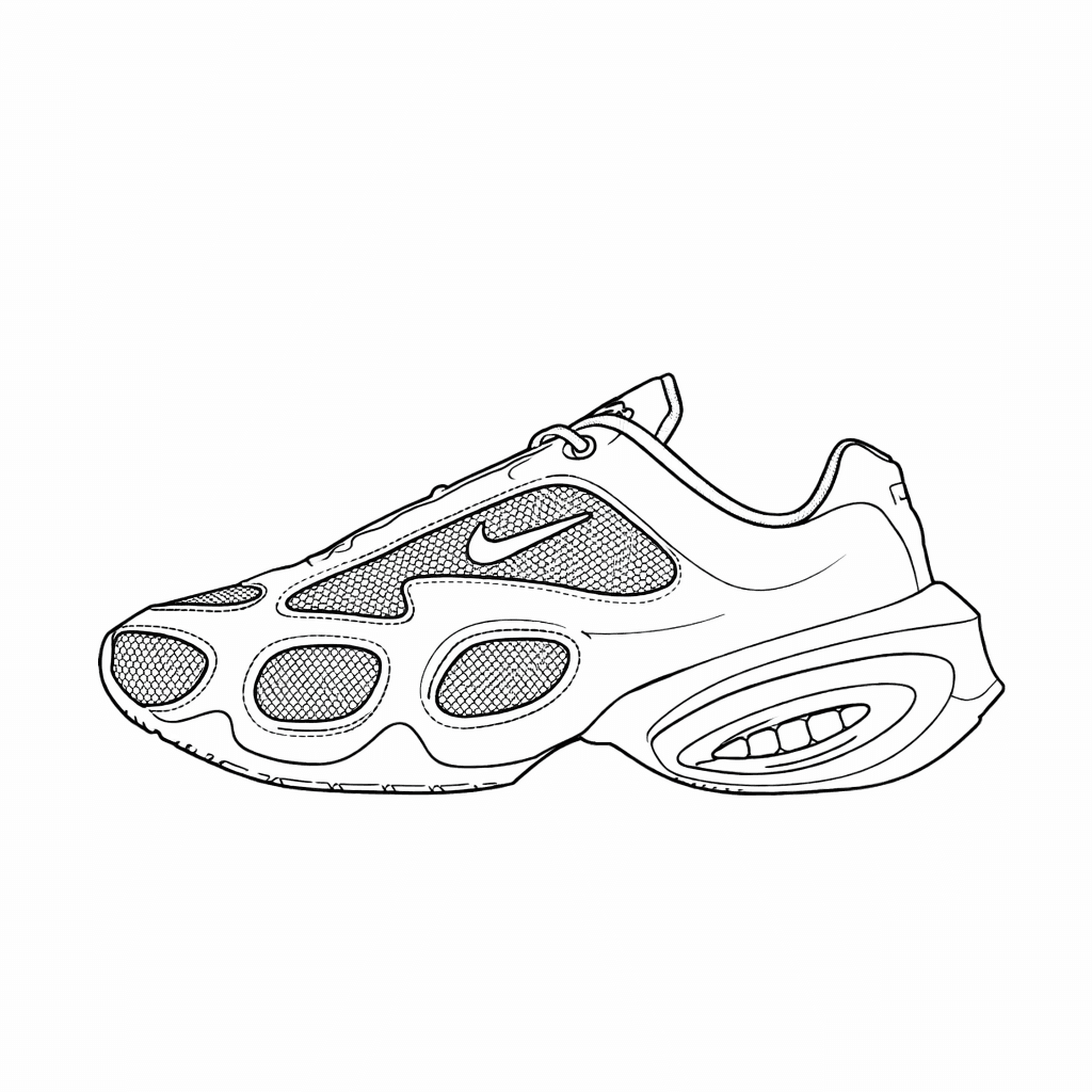 Sneakers Nike Classiche da Colorare