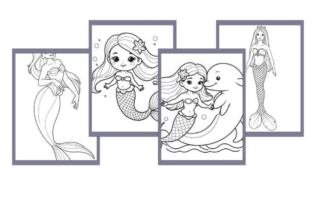 Sirena da colorare