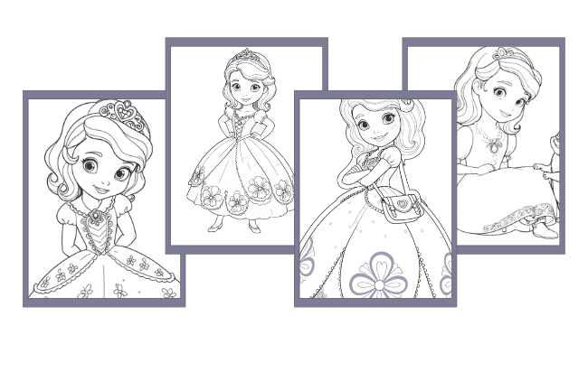 Sofia la Principessa da colorare