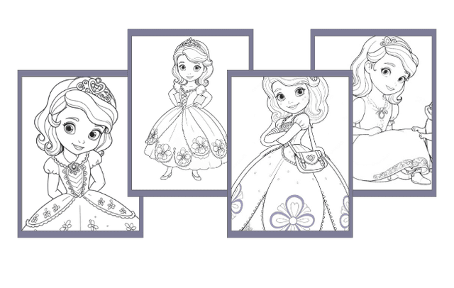 Sofia la Principessa da colorare