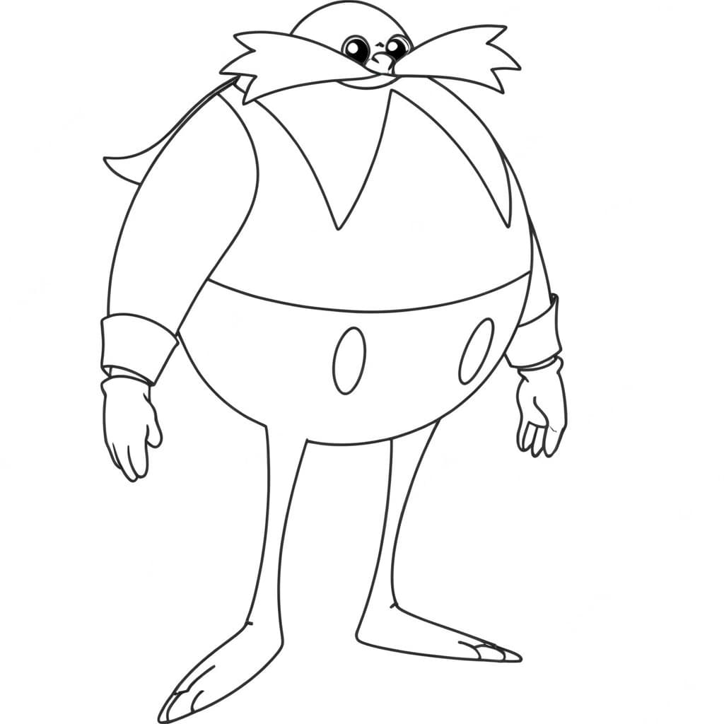 Dottor Eggman da colorare