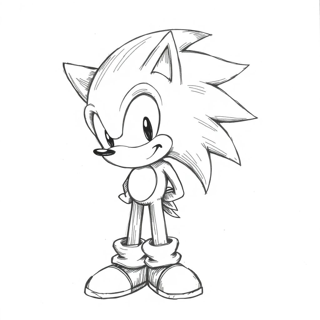 Sonic da colorare