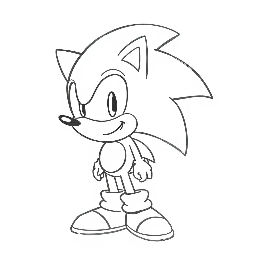 Sonic all asilo da colorare