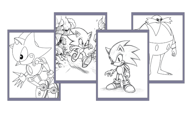 Sonic da colorare