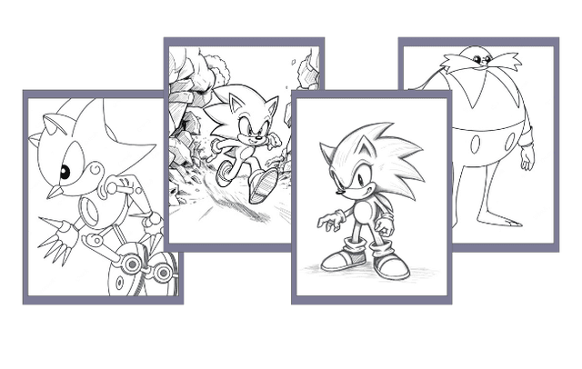 Sonic da colorare