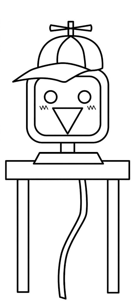 Mr. Fun Computer da colorare