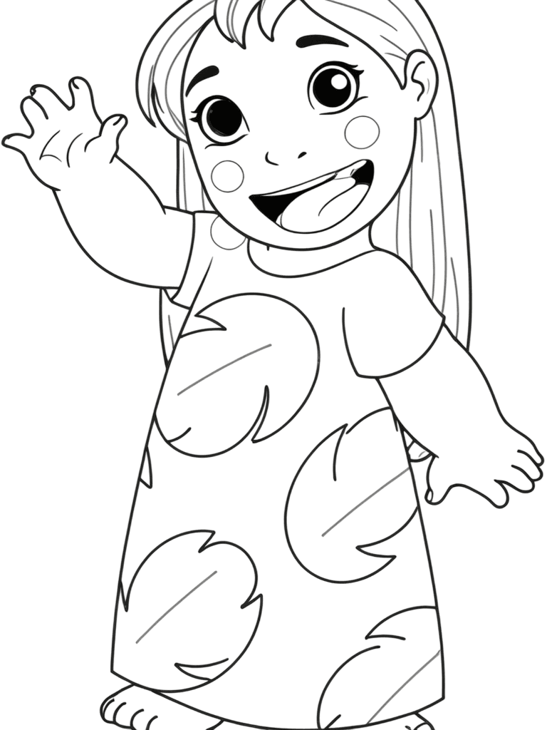Lilo da colorare