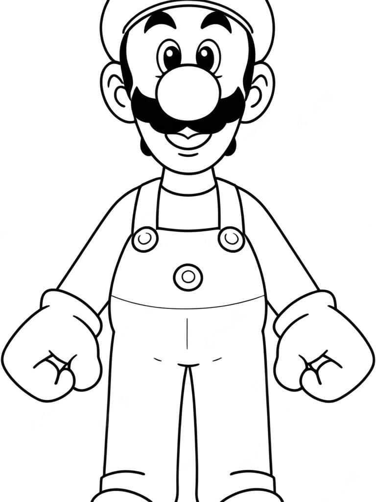 Luigi da colorare