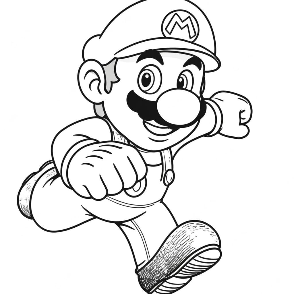 Super Mario avventura da colorare