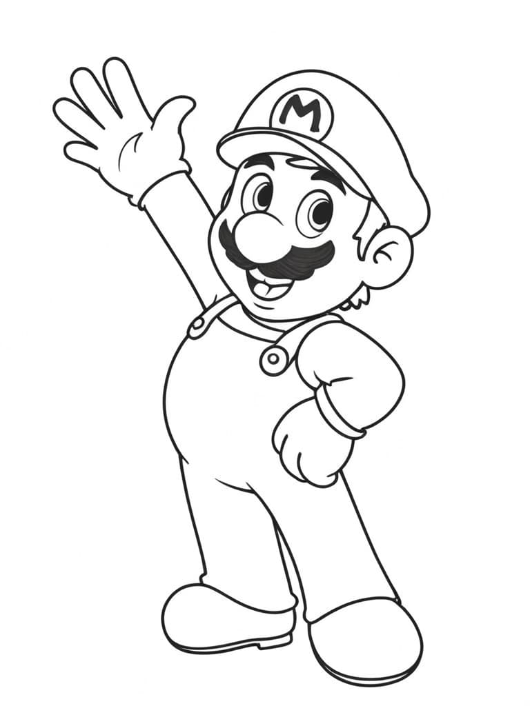 Super Mario da colorare