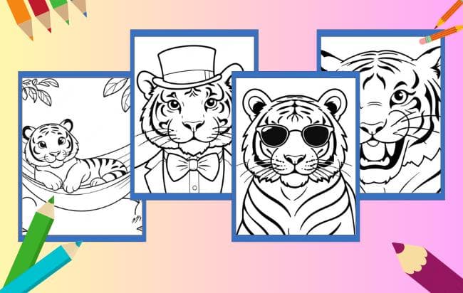 Tigre da colorare