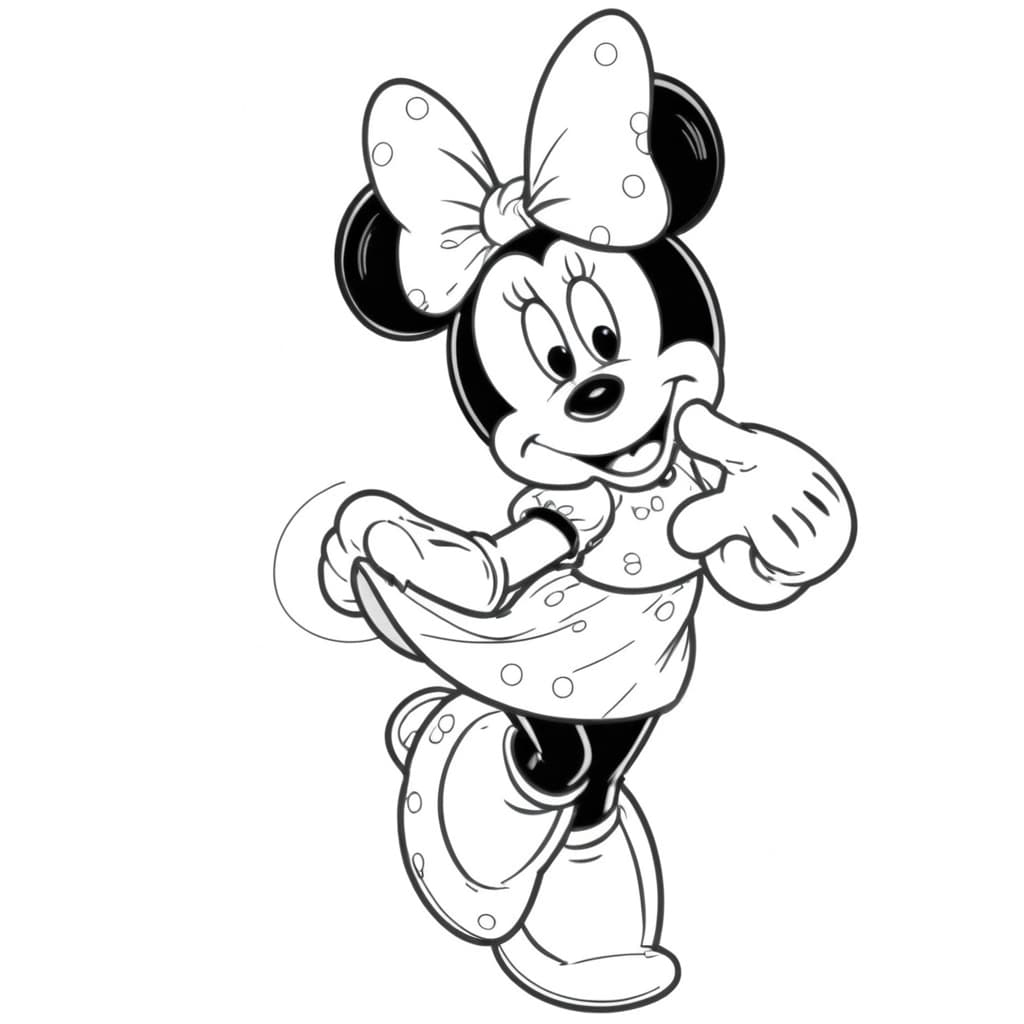 Minnie da colorare