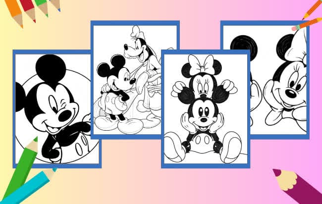 Topolino da colorare