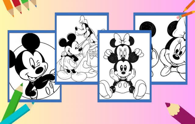 Topolino da colorare