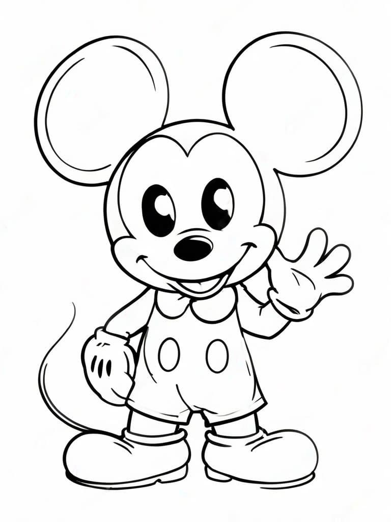 Topolino da colorare